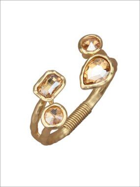 Chunky Gold Cuff Bracelet Statement Bangle for Women
